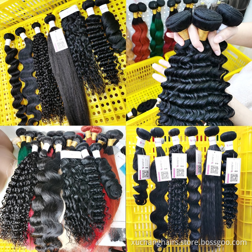 Wholesale raw Indian hair bundles from india vendor cuticle aligned human hair weave bundles raw virgin hair bundle vendor